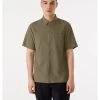 Arc'teryx Skyline Short-Sleeve Shirt Melange - Men's -Camping shops 1036011631 Arcteryx SkylineShirtSSMelange ForageHeather Mens Front